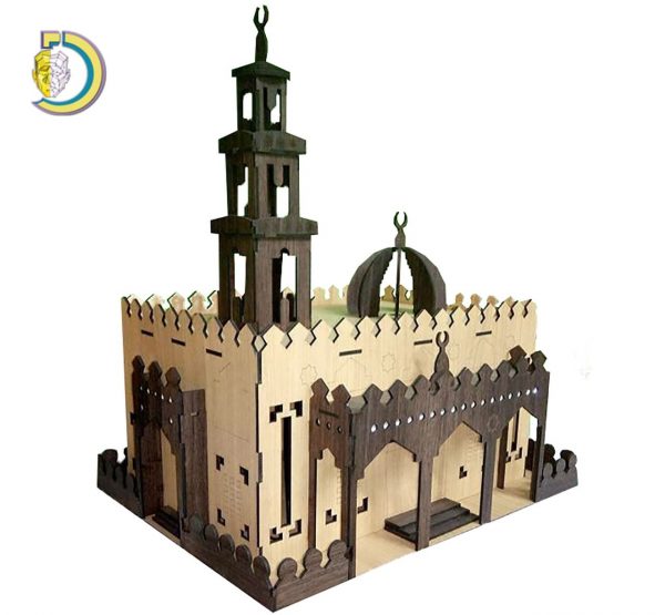 Laser Cut Mosque Puzzle Layout Free Vector