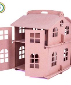 Laser Cut Children's House for Dolls Free Vector