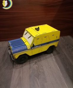 Laser Cut UAZ 469 Police Car 3mm Layout Free Vector cdr Download