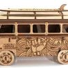 Laser Cut Hippie Retro Car Layout Free Vector