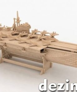 Laser Cut Aircraft Battleship Carrier Free Vector cdr Download