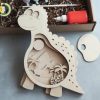Laser Cut Dinosaur Layer Free Vector