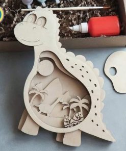 Laser Cut Dinosaur Layer Free Vector