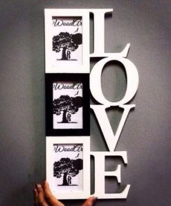 Laser Cut Love photo frame Vector File free
