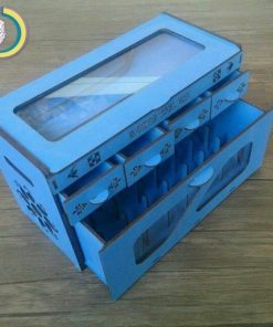 Laser Cut Organizer for Sewing Supplies Free Vector cdr Download