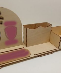 Laser Cut Desk Organizer with a Perpetual Calendar Free Vector cdr Download