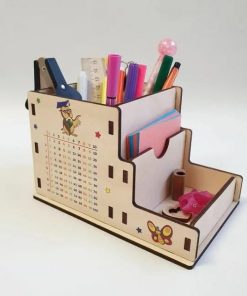 Laser Cut Desk Accessories Organizer Pattern Free Vector