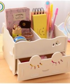Laser Cut Fancy Organizer with Drawer Free Vector