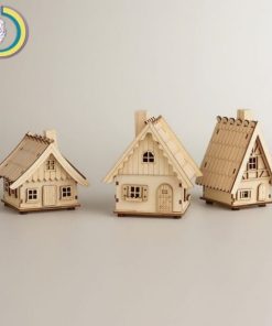 Laser Cut House with Open Roof Free Vector cdr Download