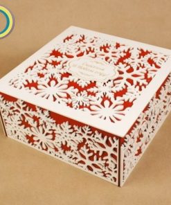 Laser Cut Christmas Gift Box Free Vector cdr Download