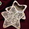 Laser Cut Decorative Star Gift Box Free Vector