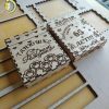 Laser Cut Wooden Cigarette Case Free Vector