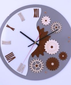 Laser Cut Gear Wall Clock Free Vector cdr Download