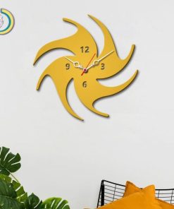 Laser Cut Abstract Volleyball Wooden Wall Clock Free Vector